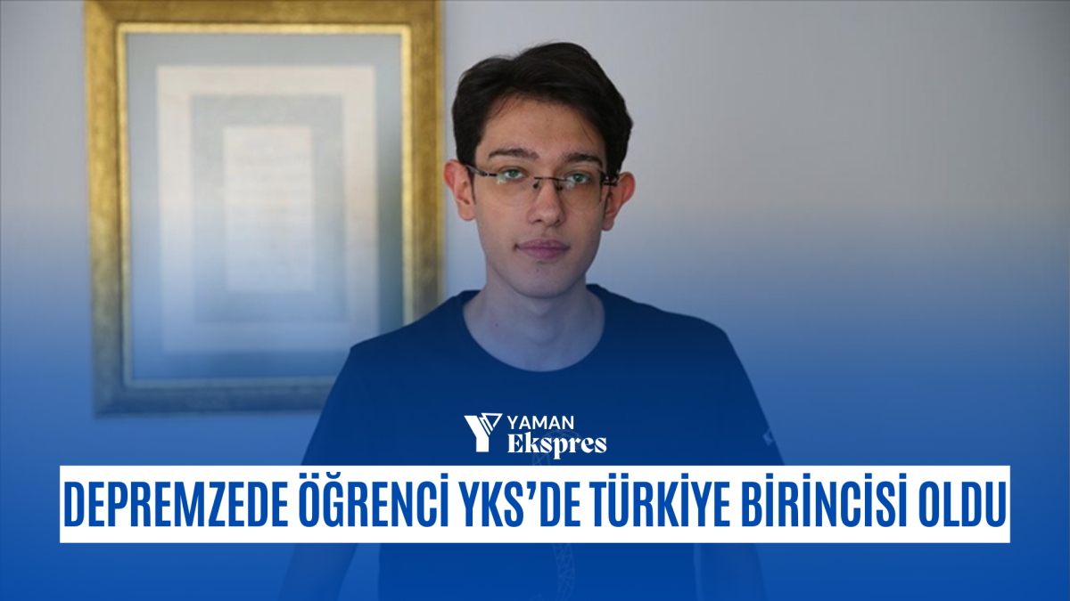 Depremzede Arda, YKS'de AYT sayısal Türkiye birincisi oldu