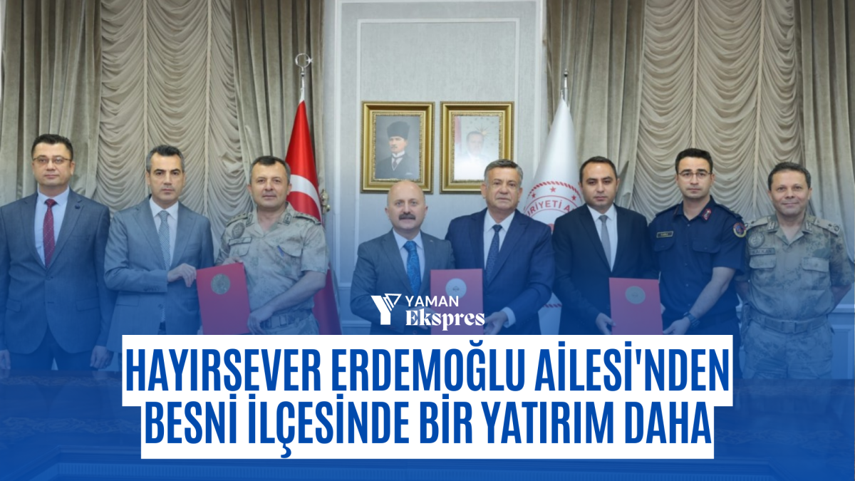 Hayırsever Erdemoğlu Ailesi'nden Besni ilçesinde bir yatırım daha